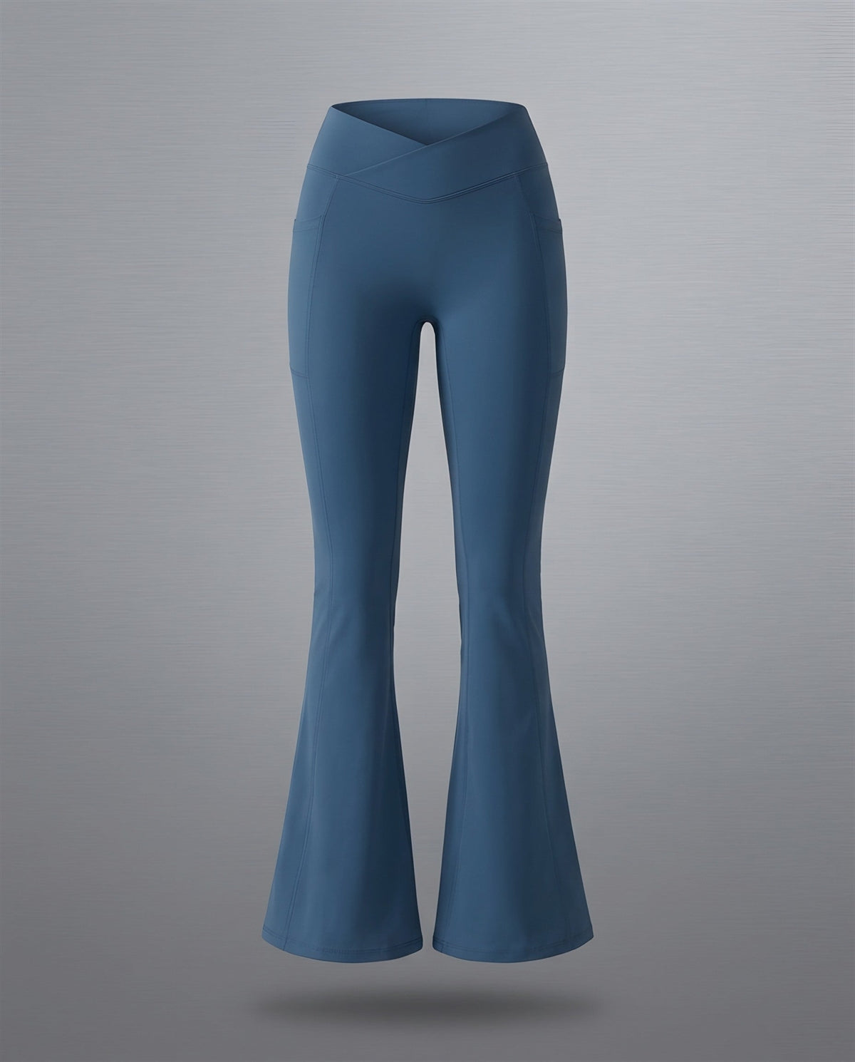 Crossover Flare Leggings in Night Sky Blue