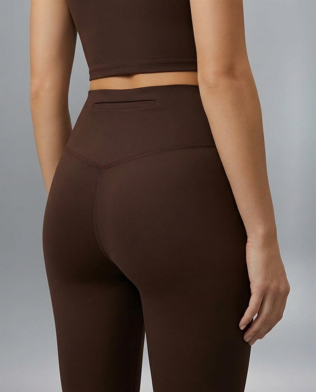 Sculpt High-Waisted Pocket Leggings in Brown