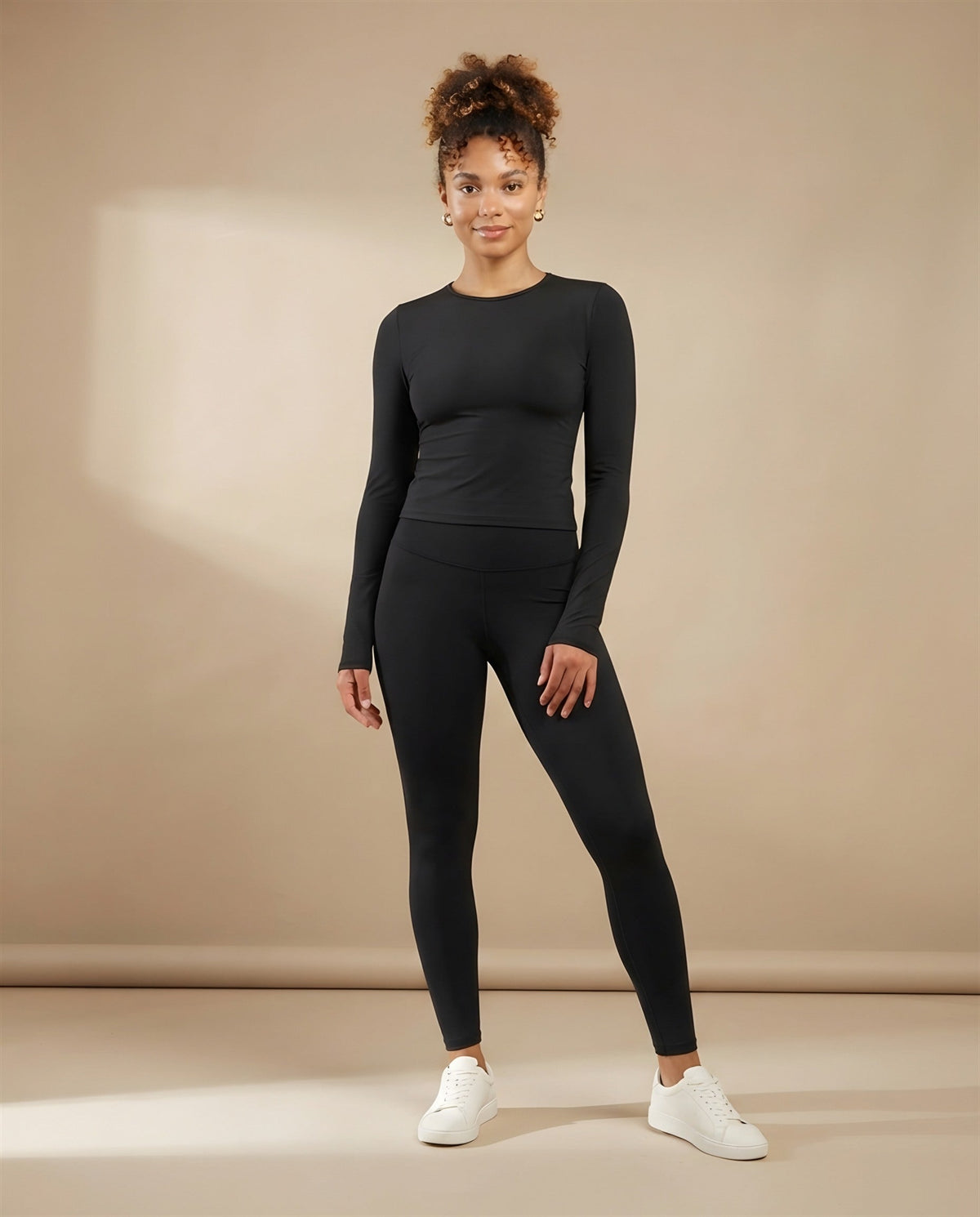Second Skin Long Sleeve Top in Black