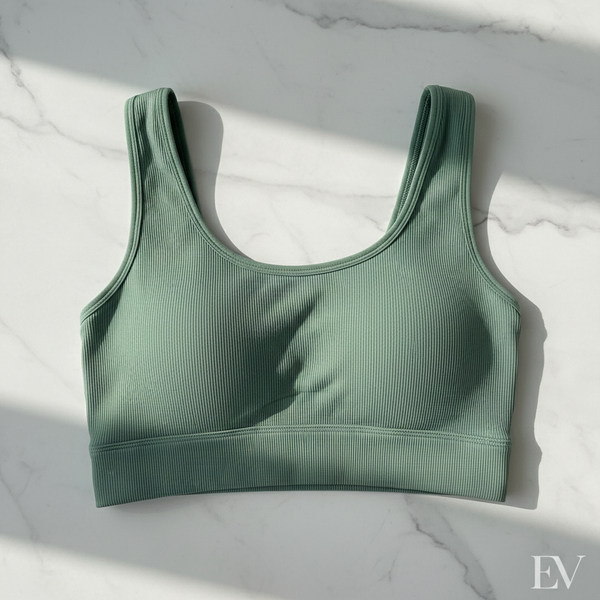 Eveloa Sports Bra Sage Green