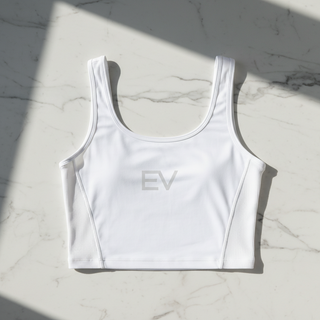 Eveloa Crop Top — White